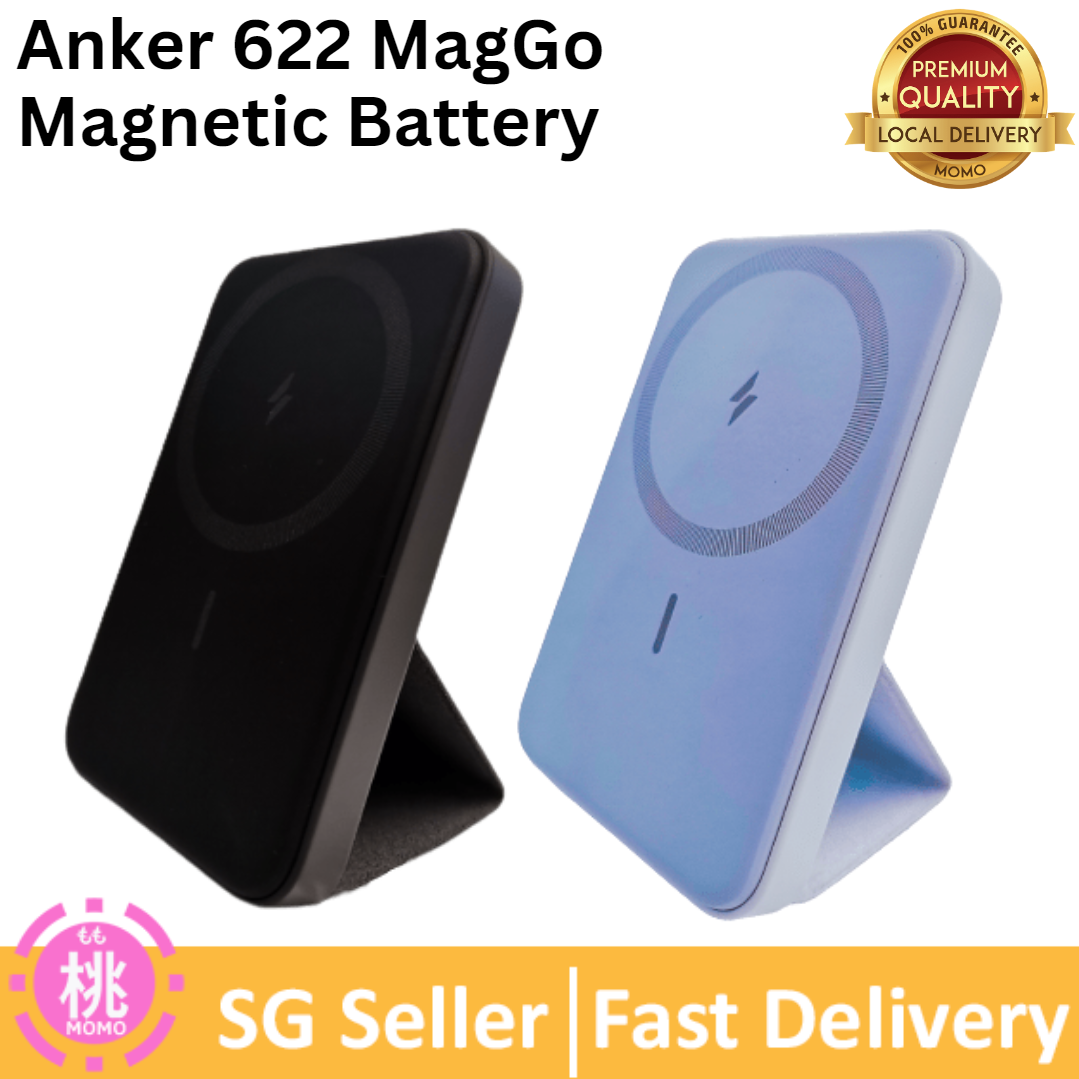 Anker 622 Magnetic Battery (MagGo), 5000mAh Foldable Magnetic Wireless Portable Charger and USB-C for iPhone 13/12 Series