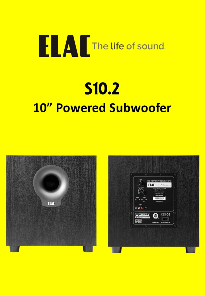 Elac Debut 2.0 S10.2 10" Powered Subwoofer