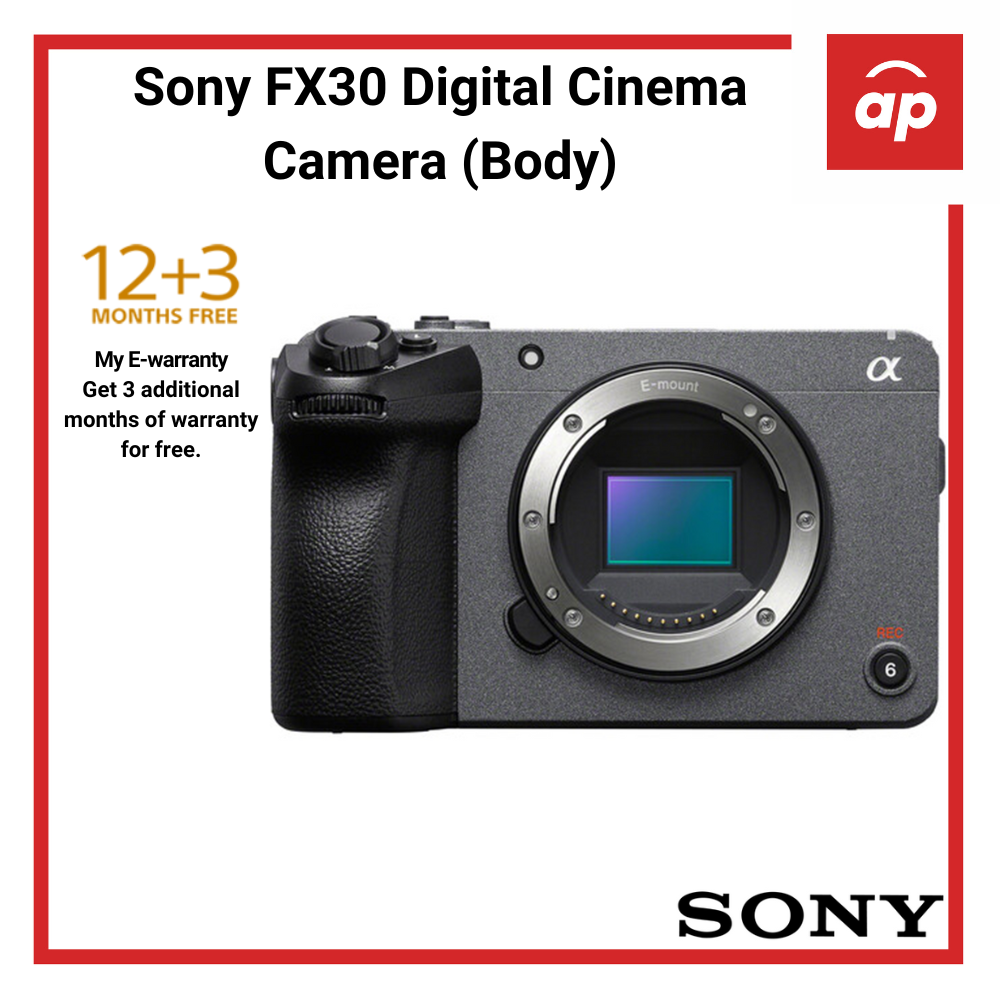 Sony FX30 Digital Cinema Camera - [Local 12 + 3 Months Warranty]