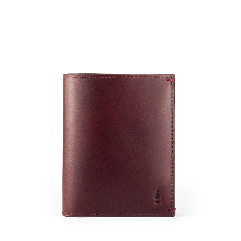 GNOME & BOW - Griffin Small Bifold Wallet (Oxblood)